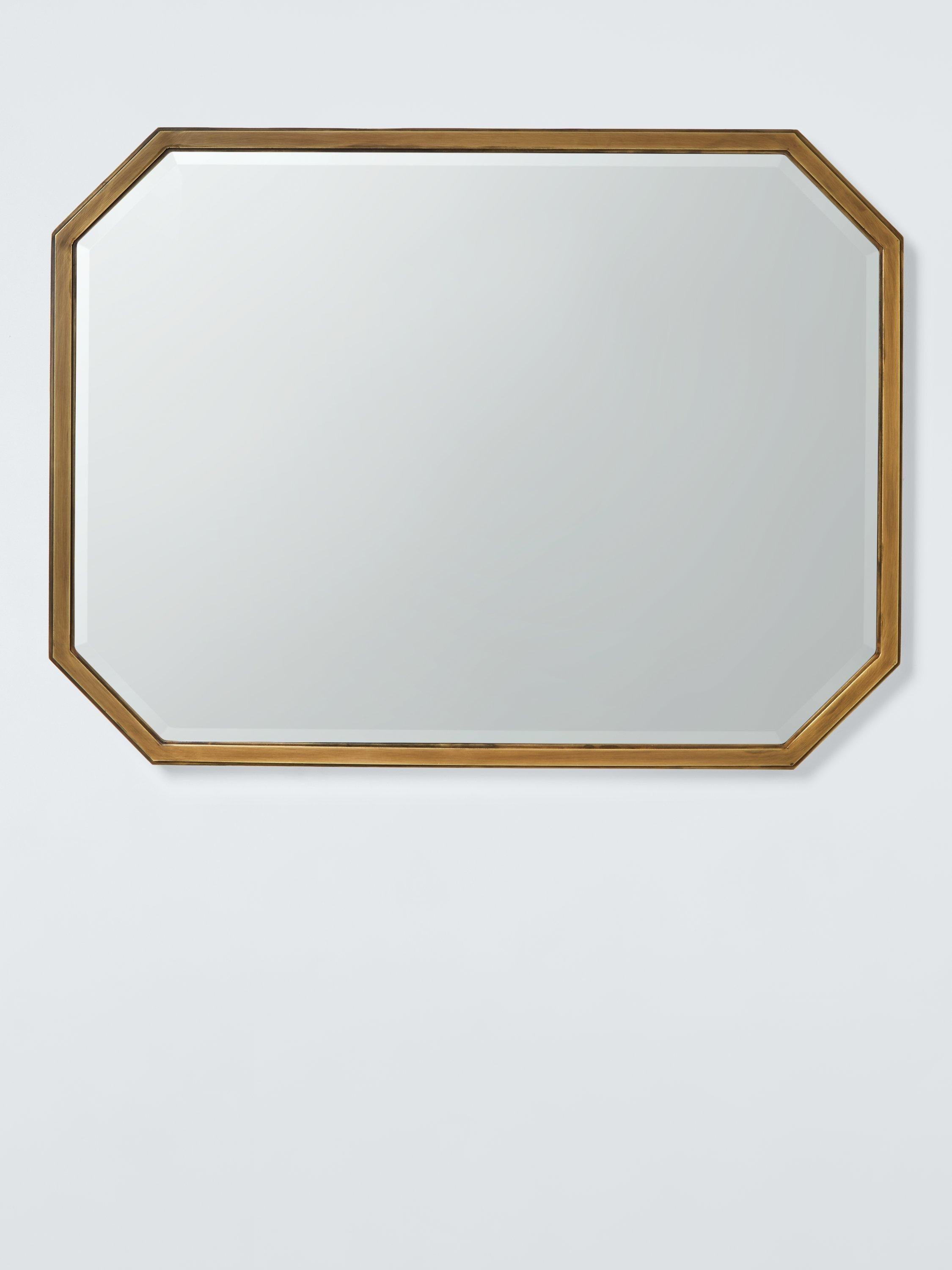John Lewis Marlborough wall mirror 81x61cm antique brass, imported from the UK