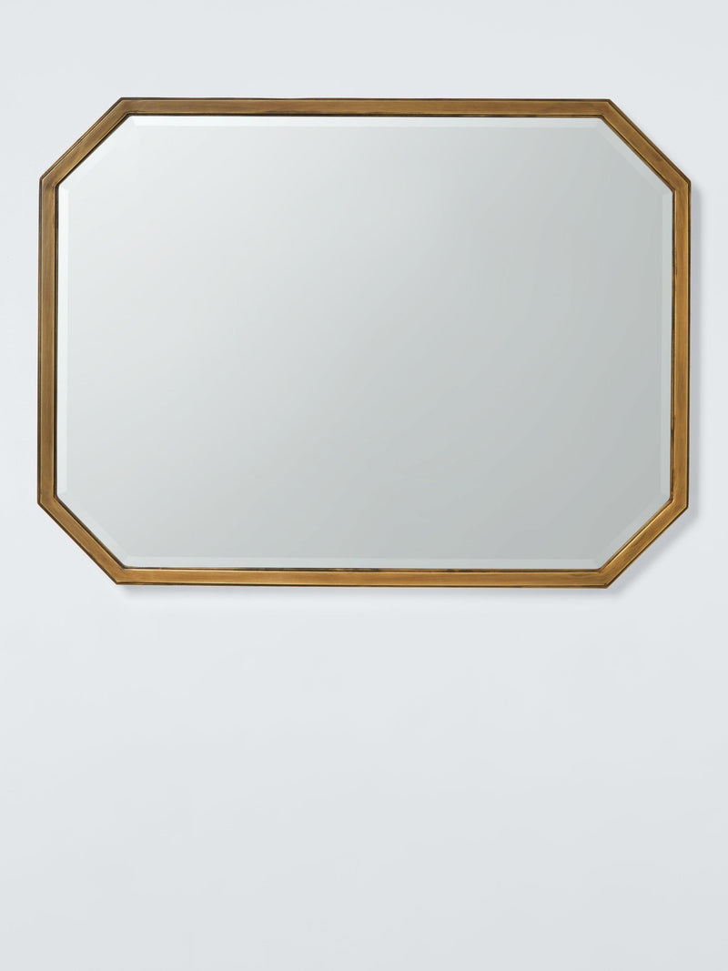 John Lewis Marlborough wall mirror 81x61cm antique brass, imported from the UK