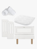 Gaia Baby Serena Bedside Crib Bundle With Sheets UK version