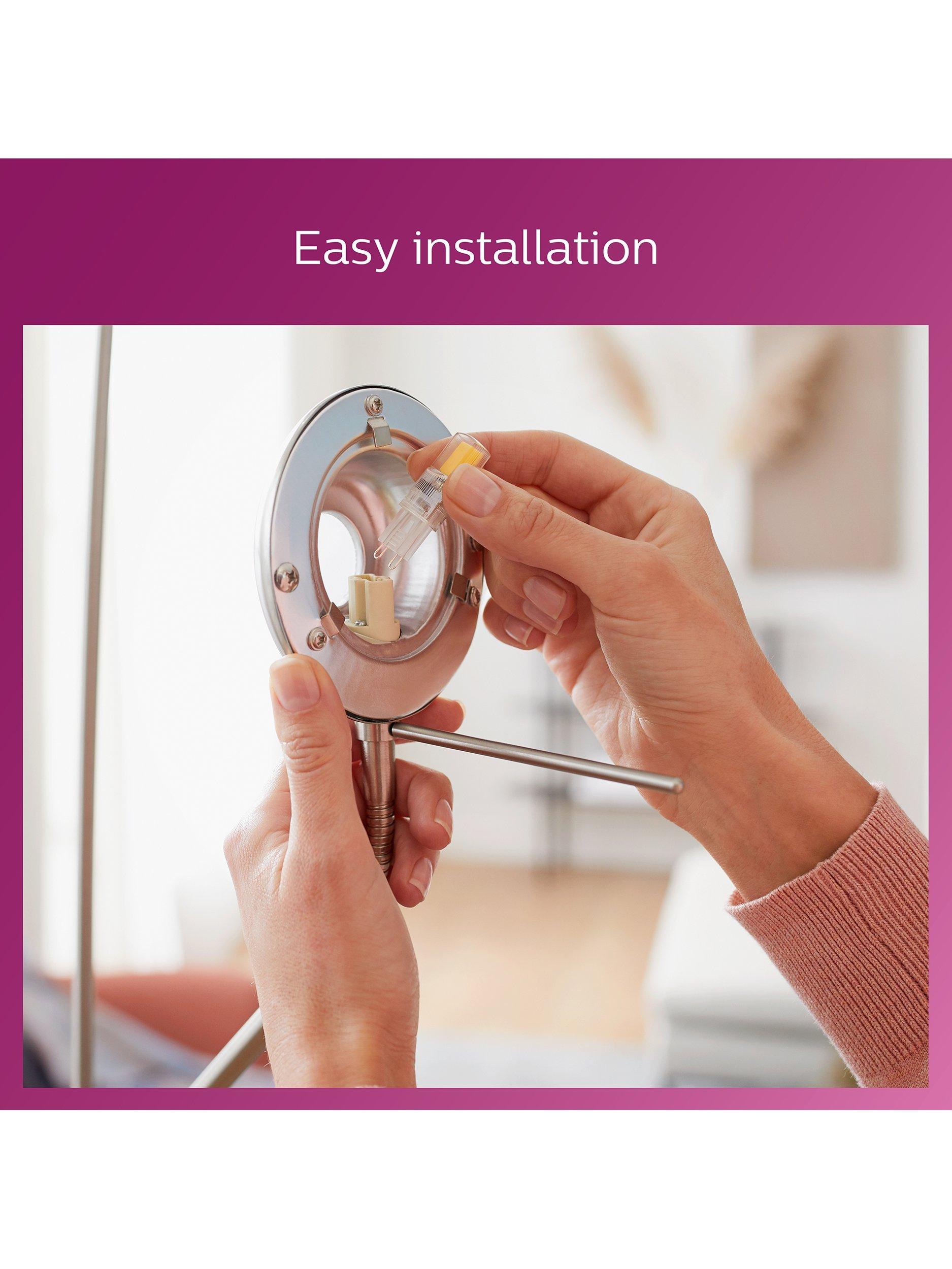 Philips G9 LED capsule bulb 2.7W clear (British brand)