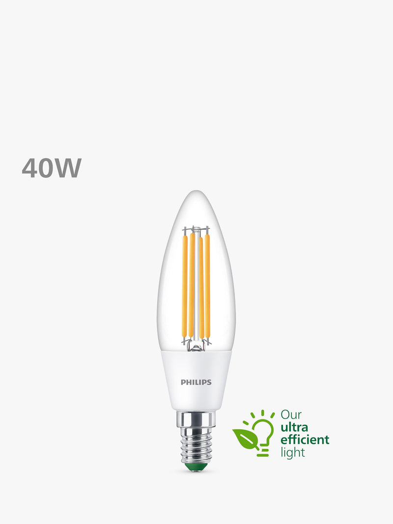 Philips LED bulb 2.3W E14 warm white pack of 2, UK version
