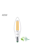 Philips LED bulb 2.3W E14 warm white pack of 2, UK version