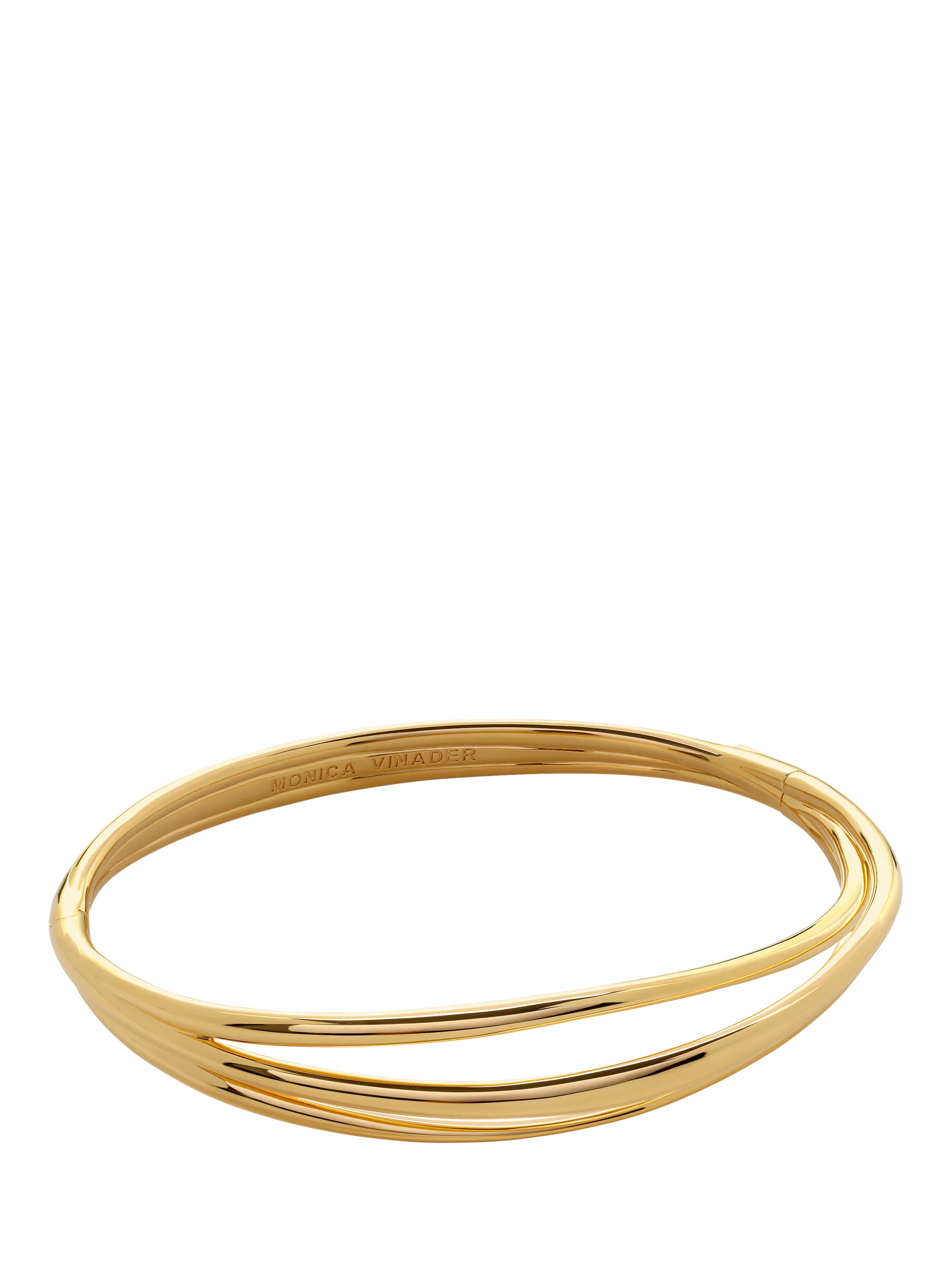 Monica Vinader Nura Wickelarmreif Gold