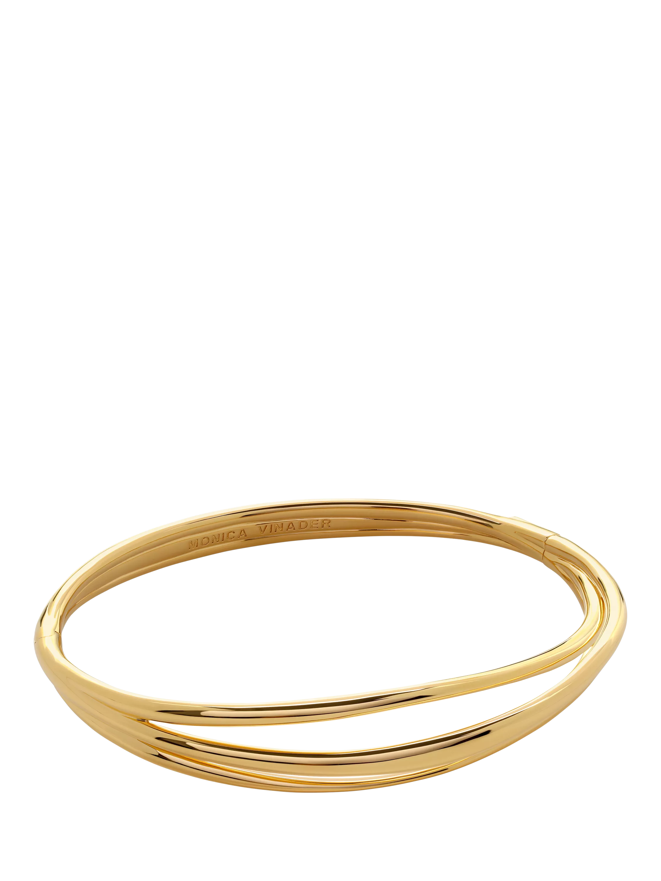 Monica Vinader Nura Wickelarmreif Gold