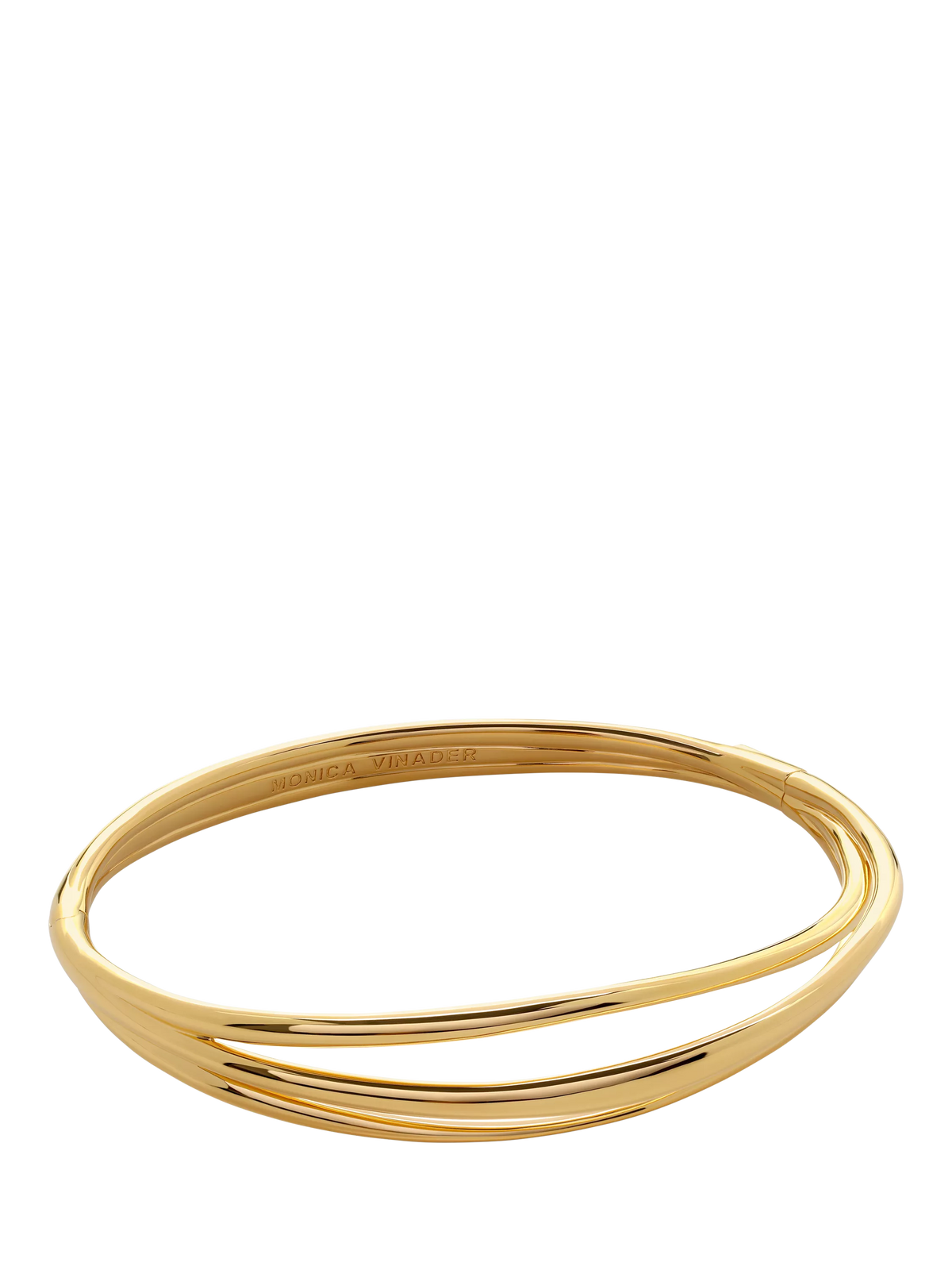 Monica Vinader Nura Wickelarmreif Gold