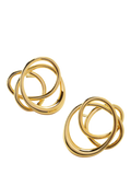 Monica Vinader Nura Wrap stud earrings gold vermeil (British brand)