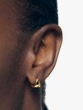 Monica Vinader tapered huggie earrings, imported from the UK