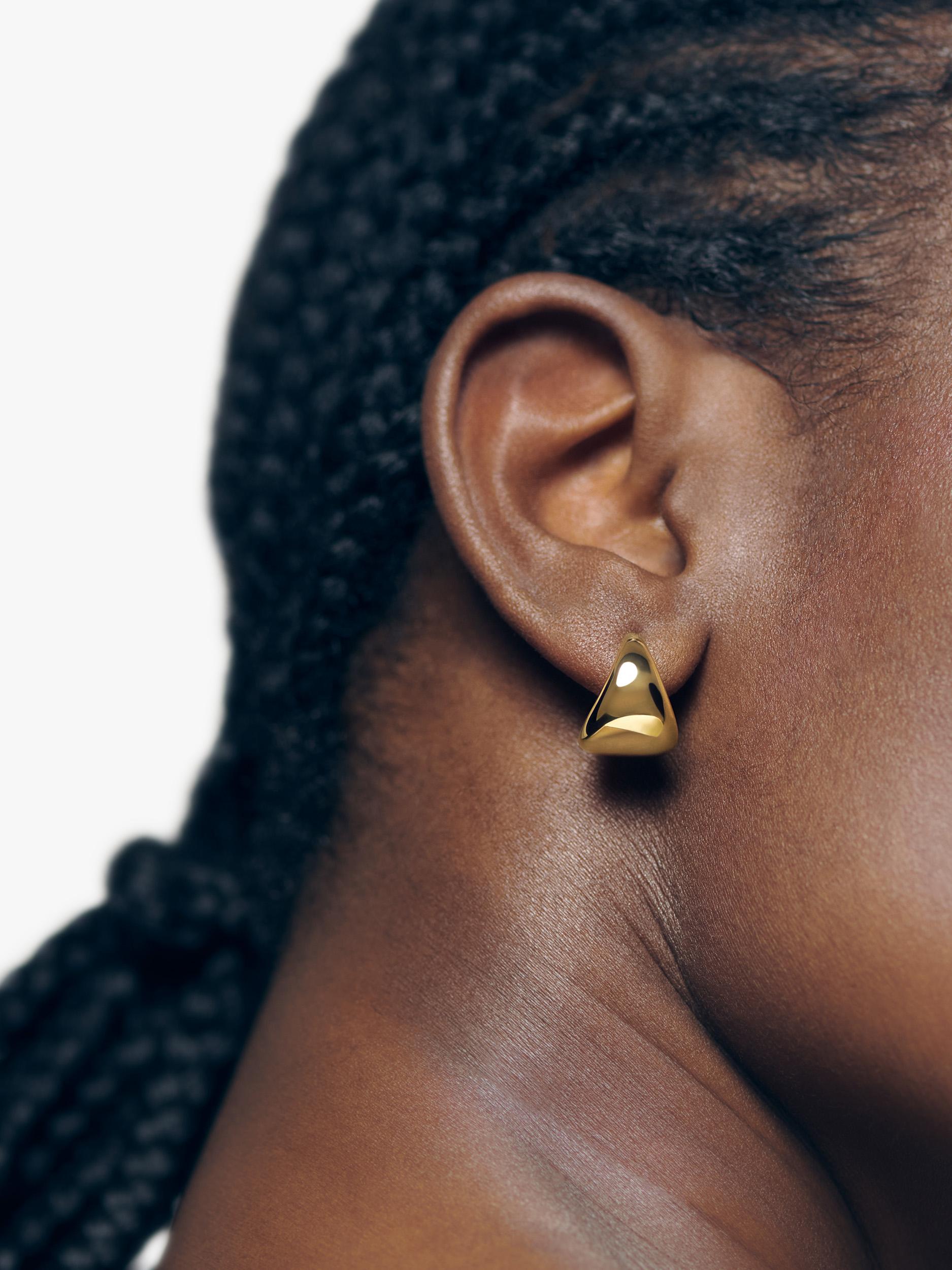 Monica Vinader tapered small hoop earrings 14.5mm - British product