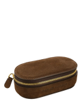 Monica Vinader Mini Suede Jewellery Box, Brown