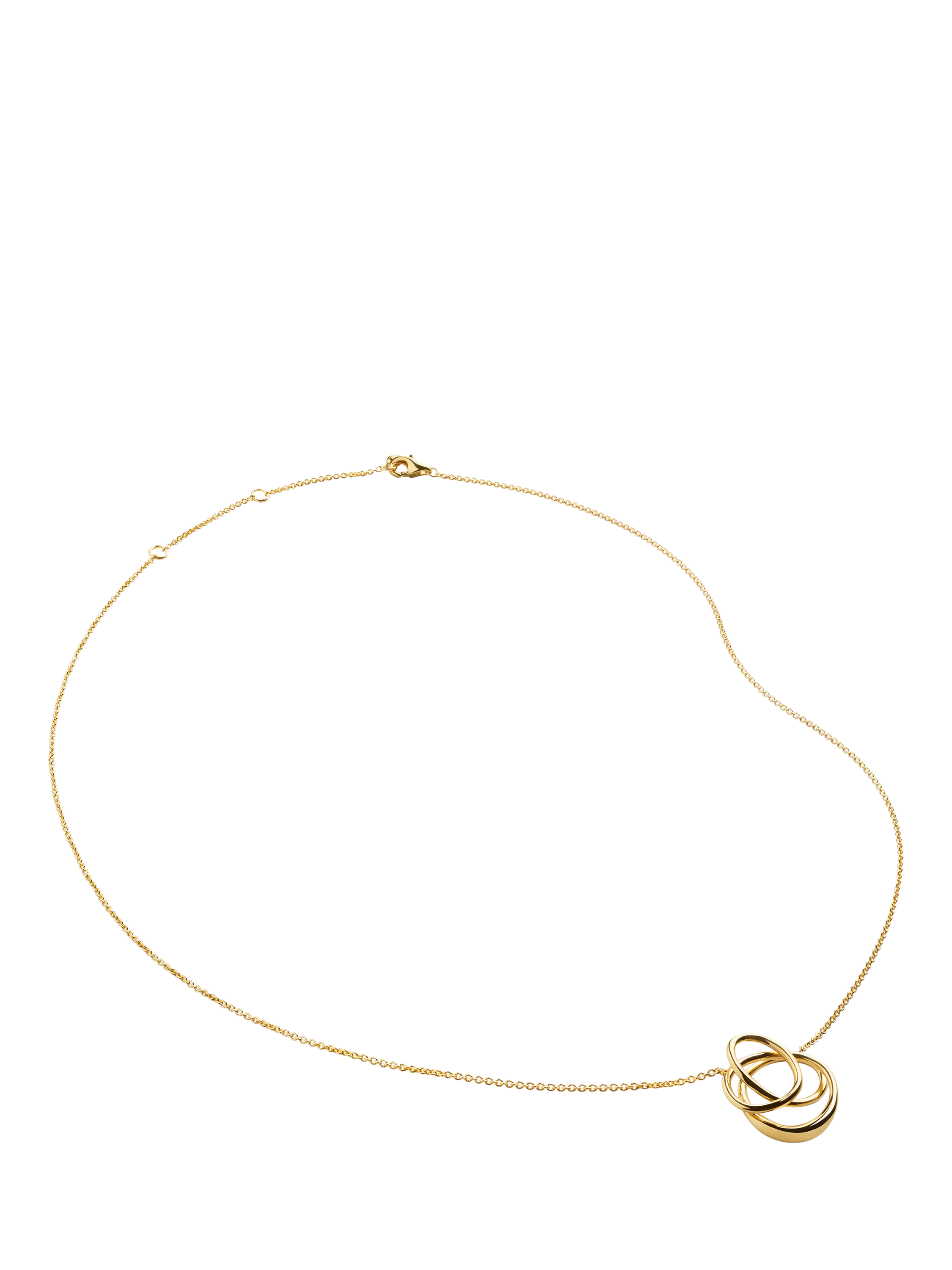 Monica Vinader Nura wrap pendant necklace gold - British product