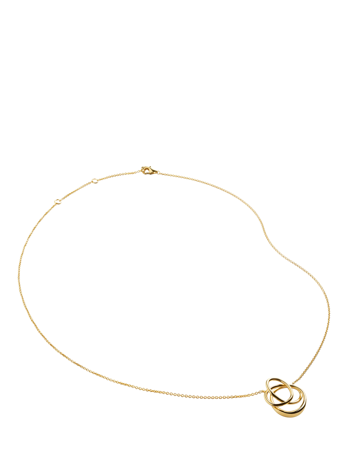 Monica Vinader Nura wrap pendant necklace gold - British product