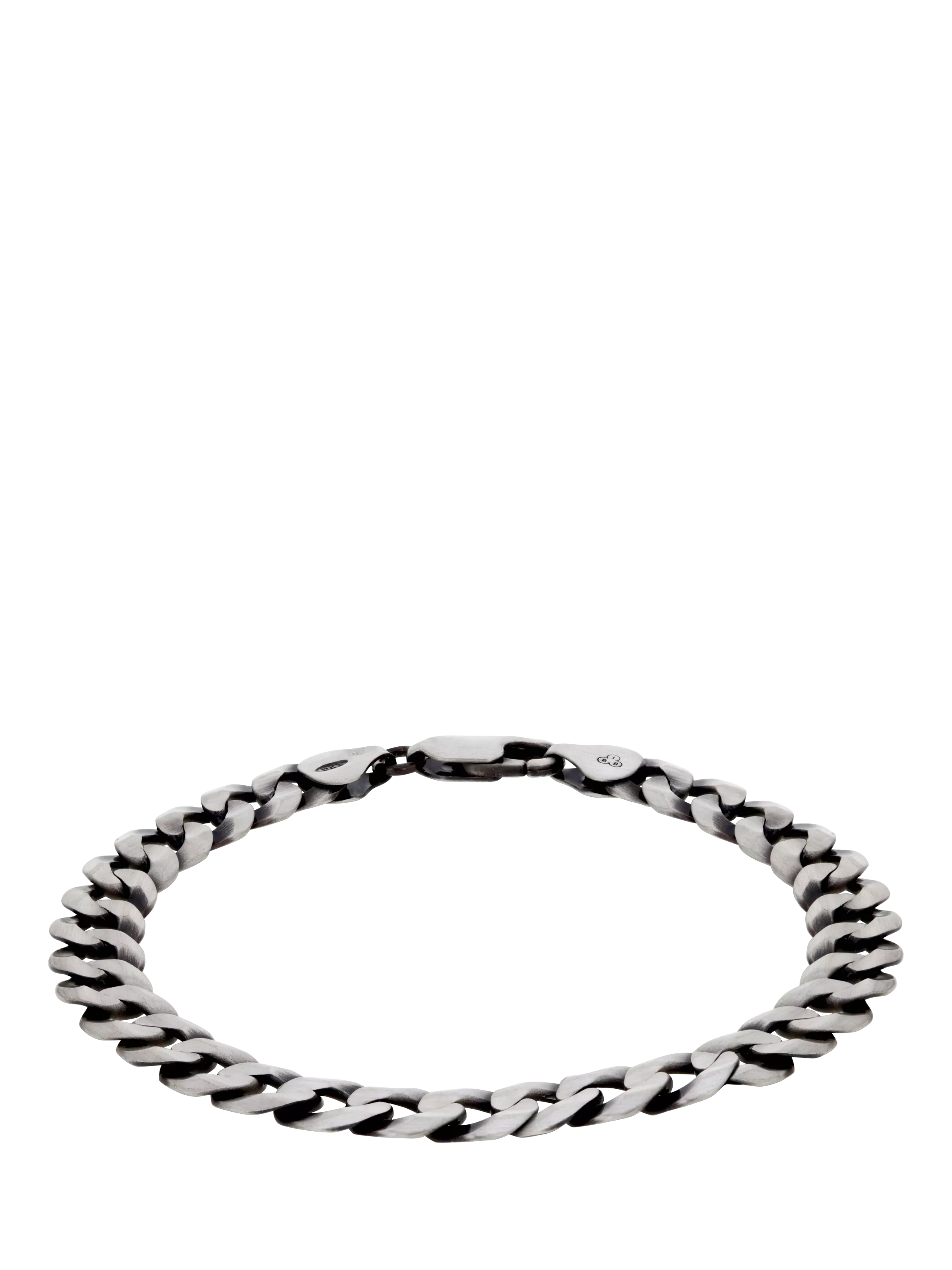 Hoxton London oxidised sterling silver bracelet 20cm, UK version