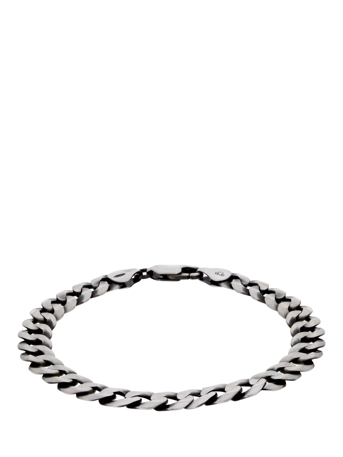 Hoxton London oxidised sterling silver bracelet 20cm, UK version