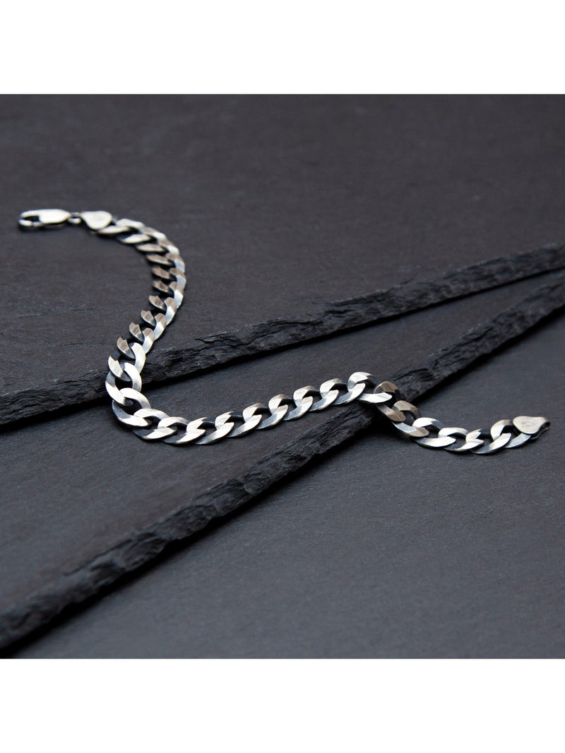 Hoxton London oxidised sterling silver bracelet 20cm, UK version