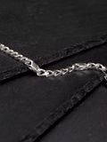 Hoxton London men's sterling silver bar and curb bracelet 21.5cm, imported from the UK
