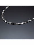 Hoxton London oxidised flat curb chain necklace 51cm, imported from the UK