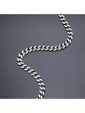 Hoxton London oxidised flat curb chain necklace 51cm, imported from the UK