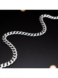 Hoxton London oxidised flat curb chain necklace 51cm, imported from the UK