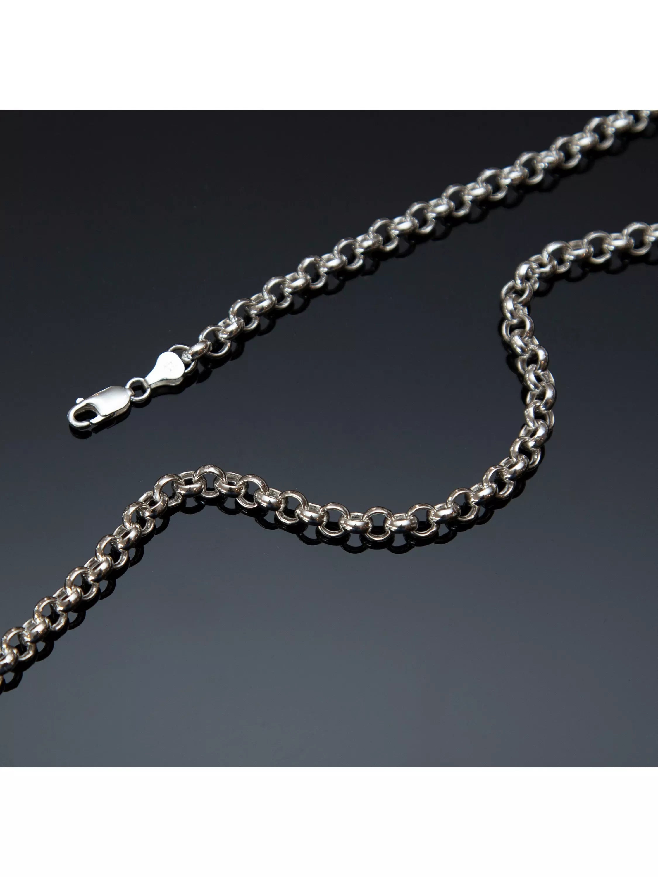 Hoxton London men's round belcher chain necklace 51cm, UK version