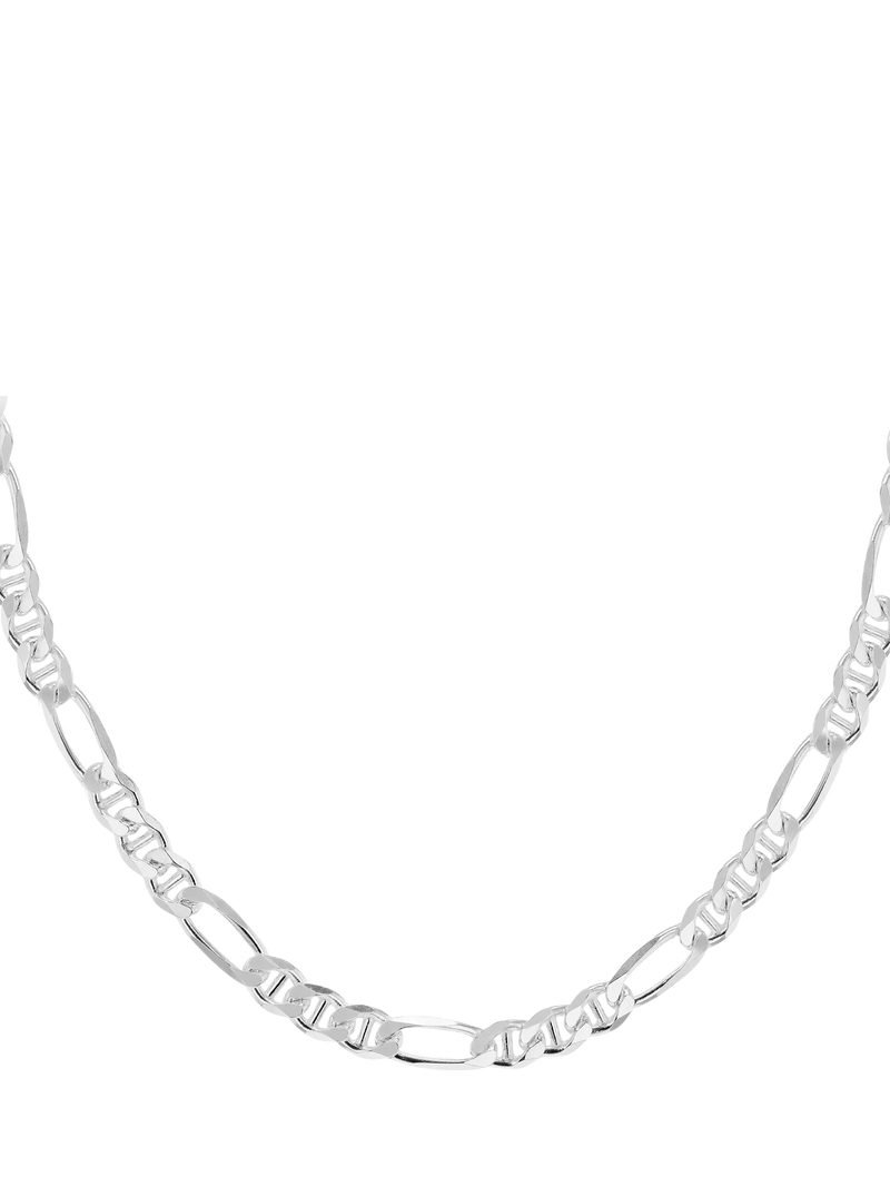 Hoxton London men's figaro rambo chain necklace sterling silver 51cm, imported from the UK