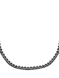 Hoxton London oxidised grooved box chain necklace 51cm (British brand)