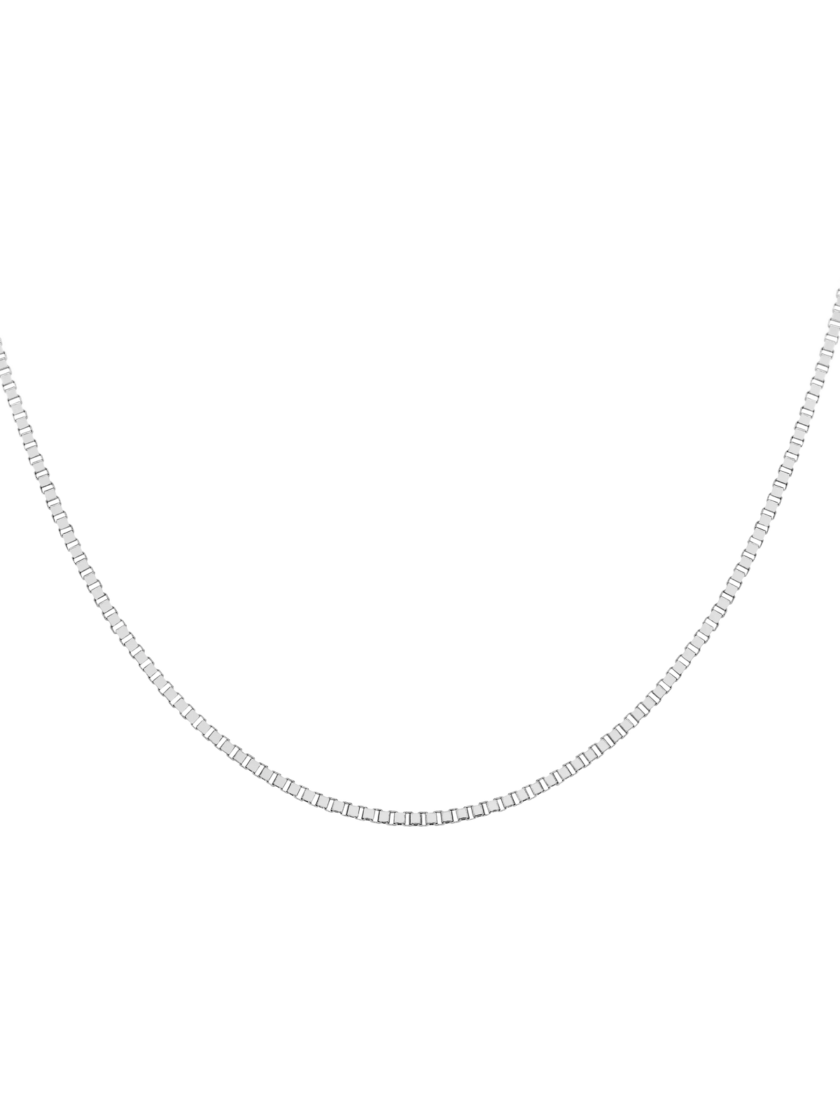 Hoxton London sterling silver box chain necklace (British brand)