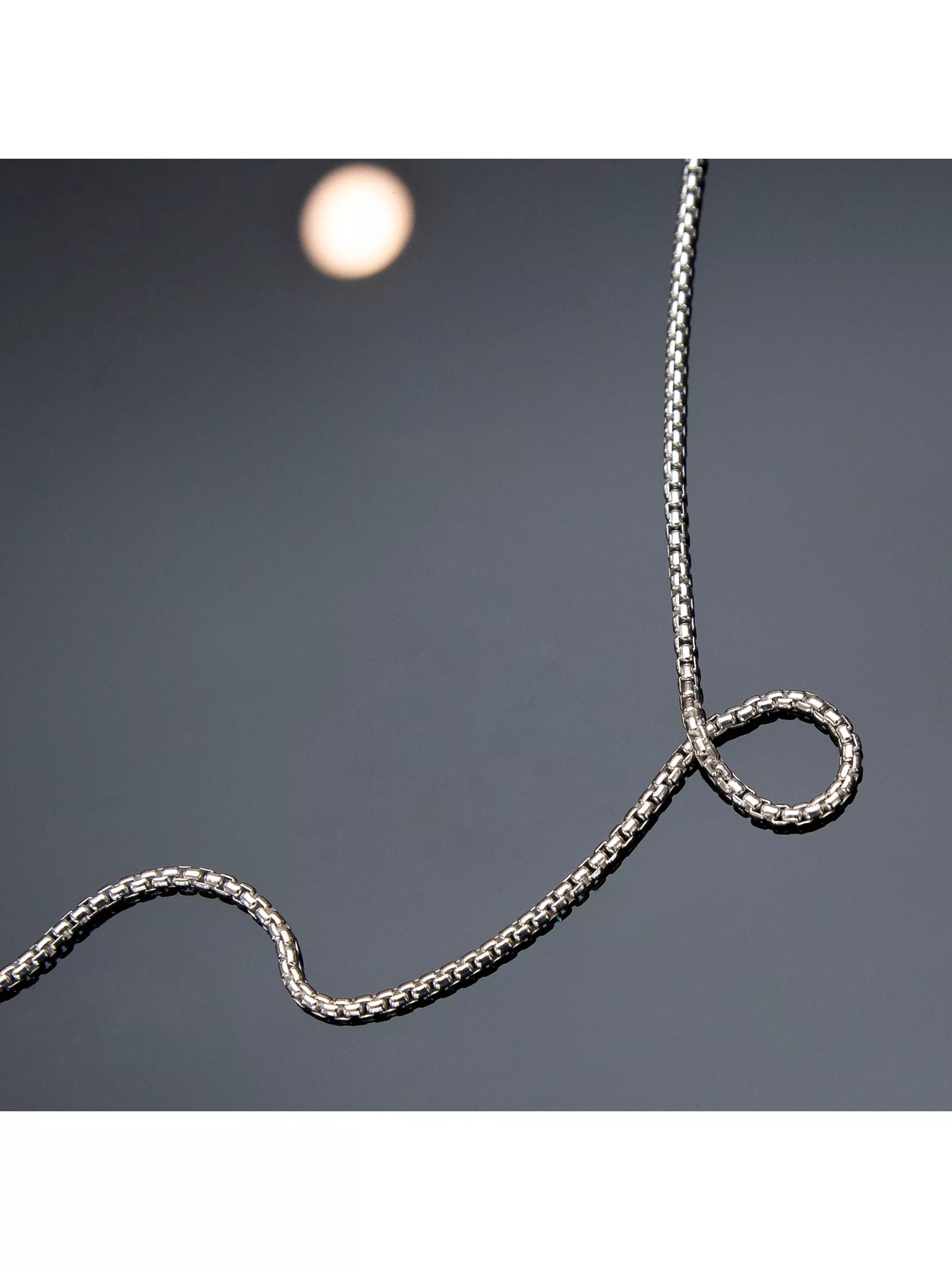 Hoxton London sterling silver box chain necklace (British brand)