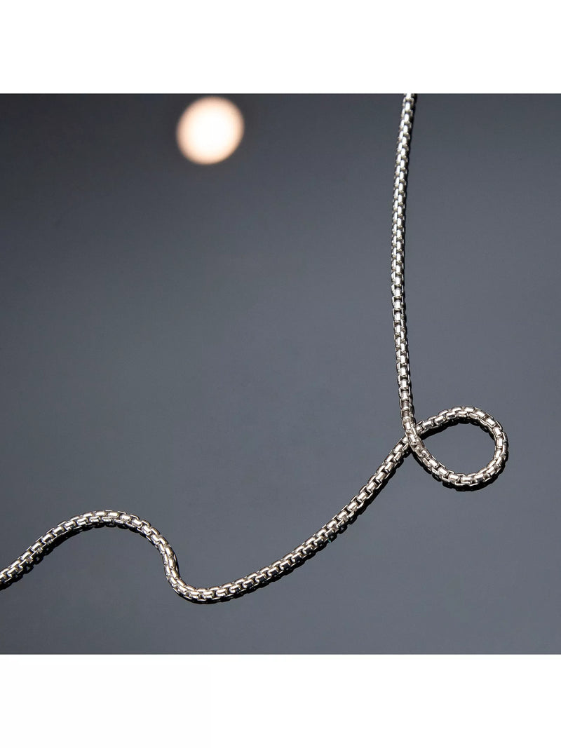 Hoxton London sterling silver box chain necklace (British brand)
