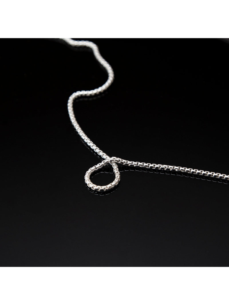 Hoxton London sterling silver box chain necklace (British brand)