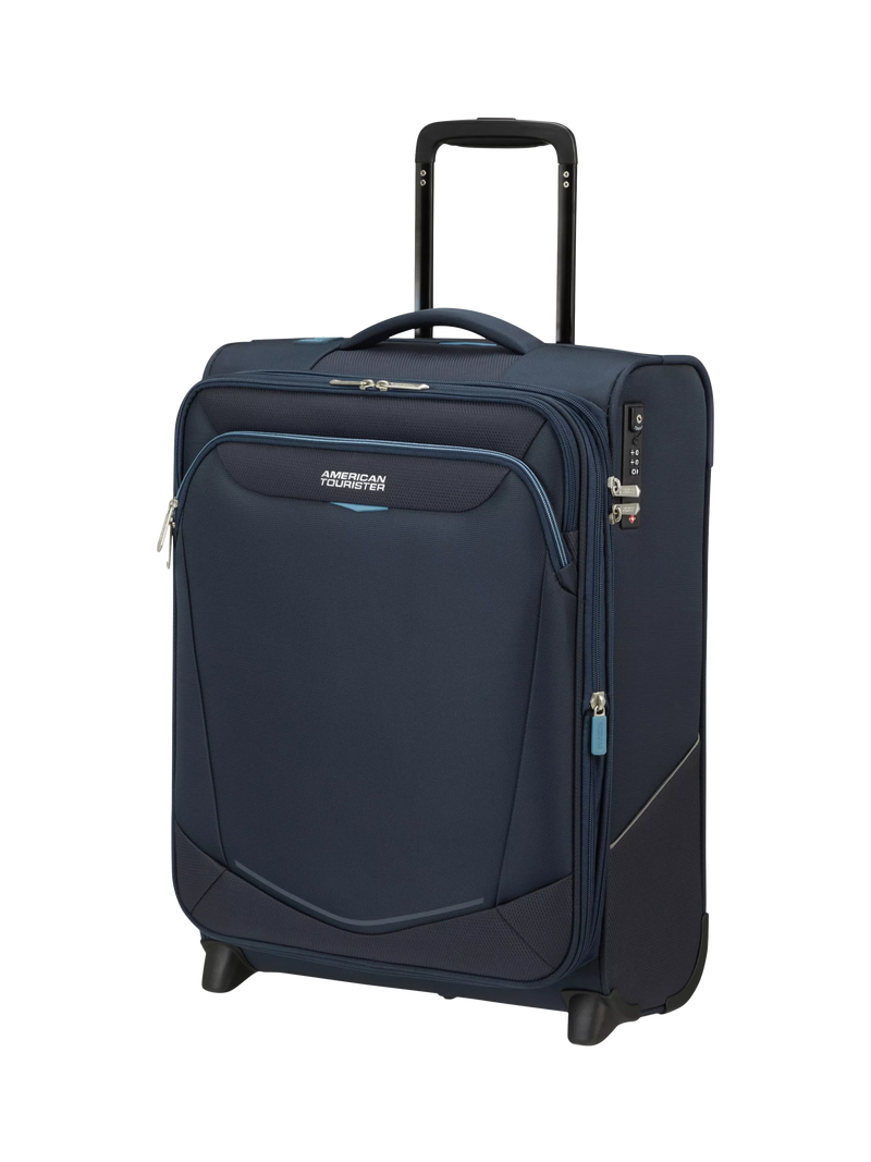 American Tourister Summeride expandable 55cm suitcase navy, UK version