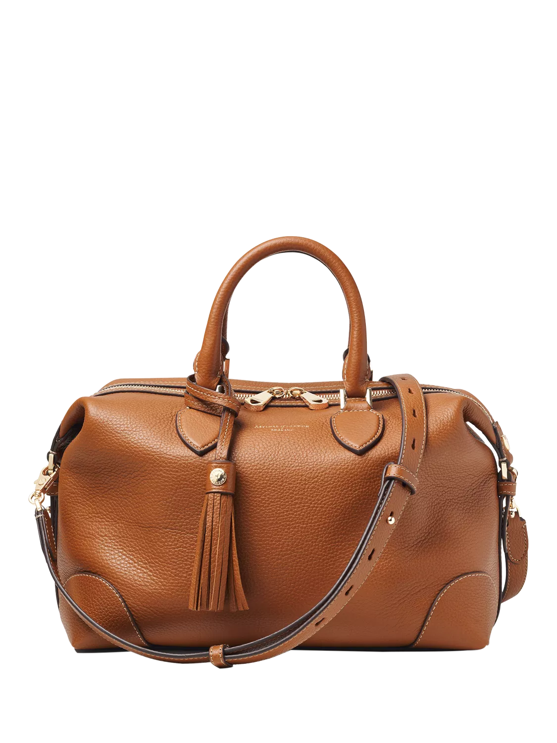 Aspinal of London Hudson Pebble Leder Midi Tasche