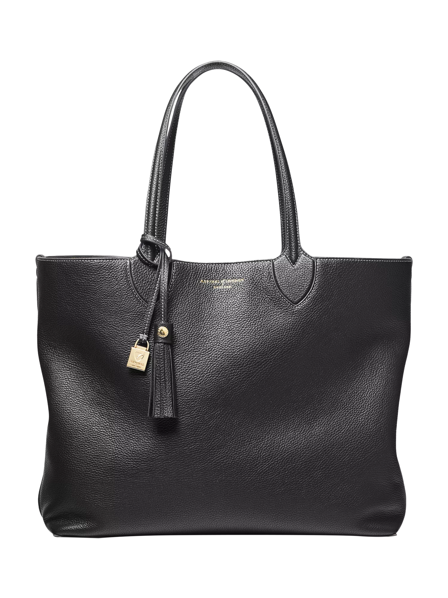 Sac cabas surdimensionné Aspinal of London Hudson Petit en cuir grainé texturé