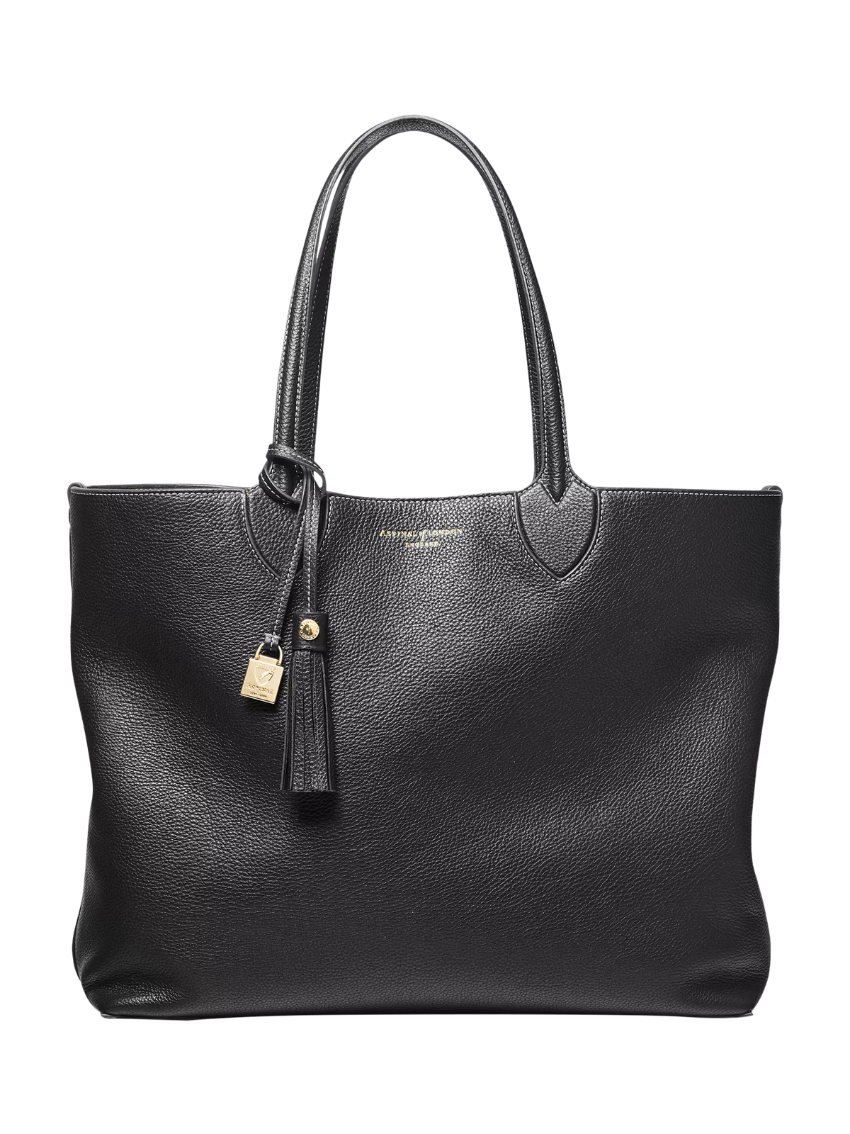 Sac cabas surdimensionné Aspinal of London Hudson Petit en cuir grainé texturé