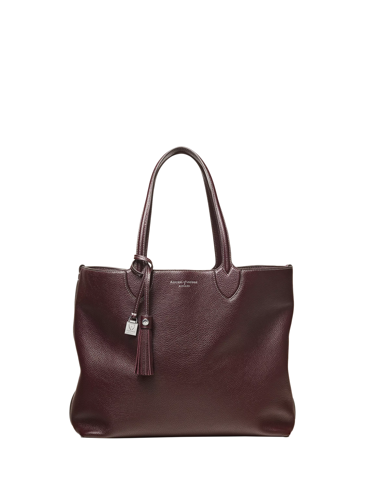 Aspinal of London oversized tote bag in pebble leather, UK version
