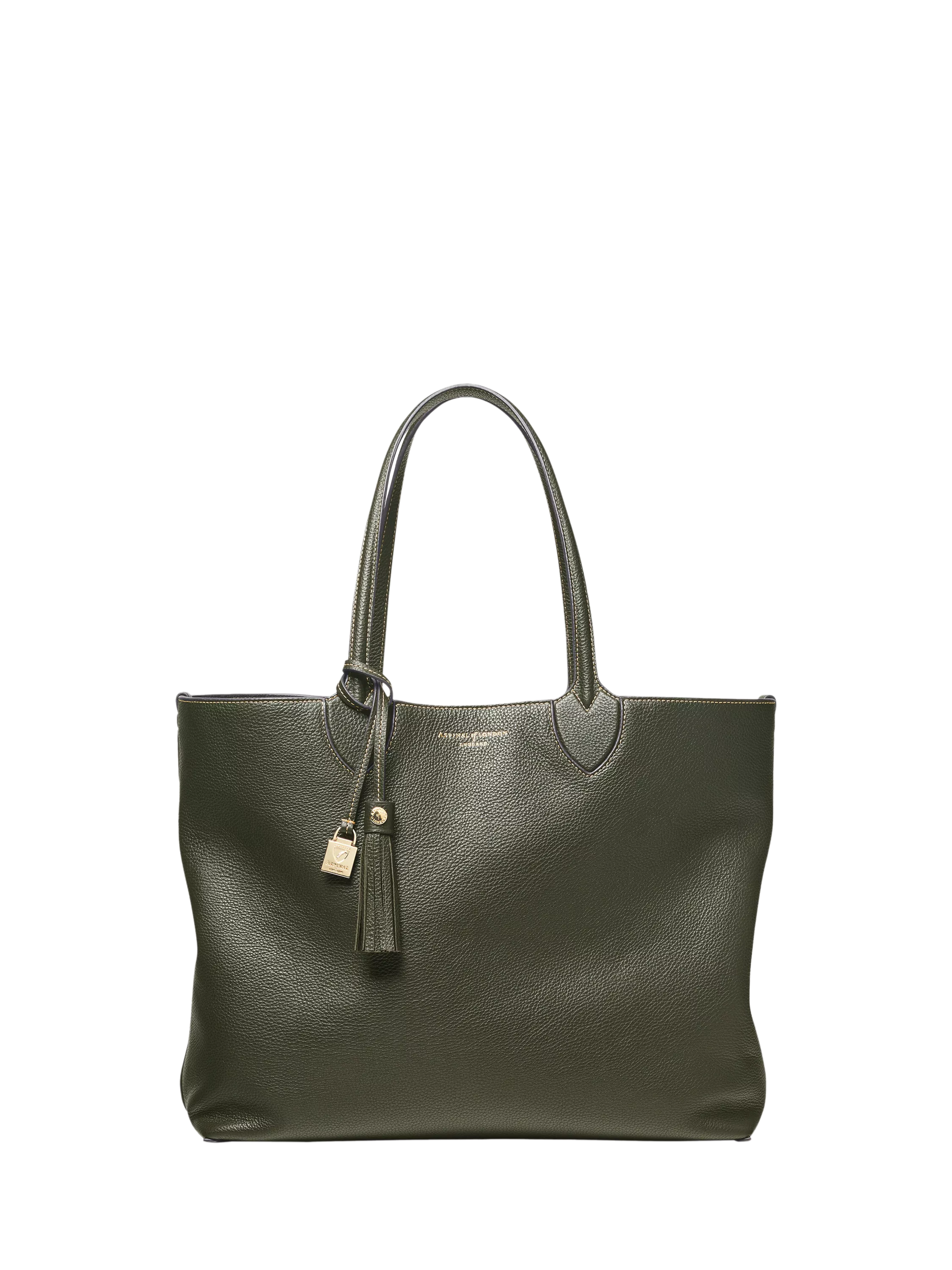 Sac cabas surdimensionné Aspinal of London Hudson Petit en cuir grainé texturé