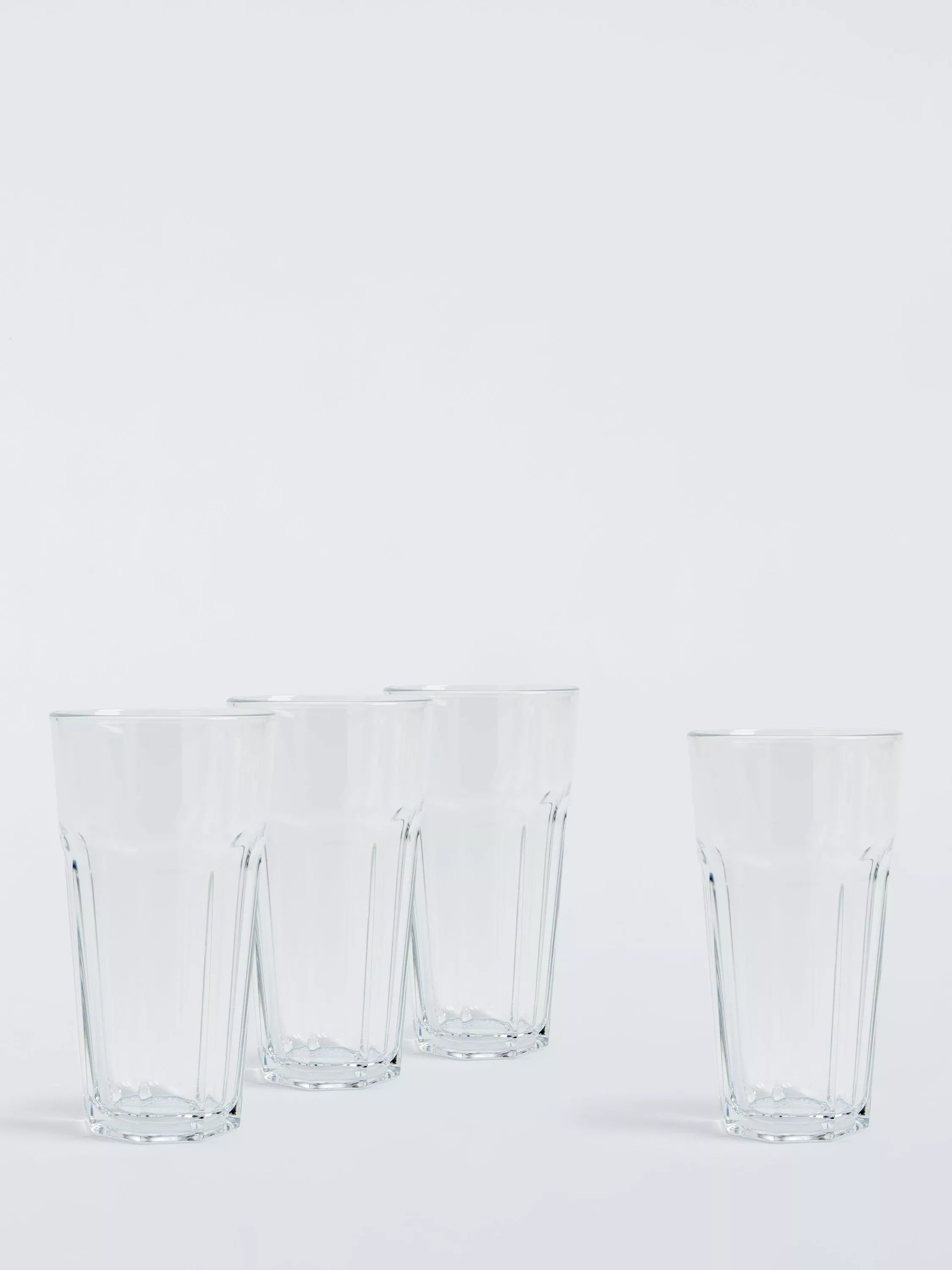 John Lewis bistro-style glass tumblers set of 4 430ml clear, UK version