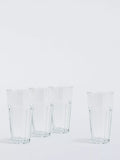 John Lewis bistro-style glass tumblers set of 4 430ml clear, UK version