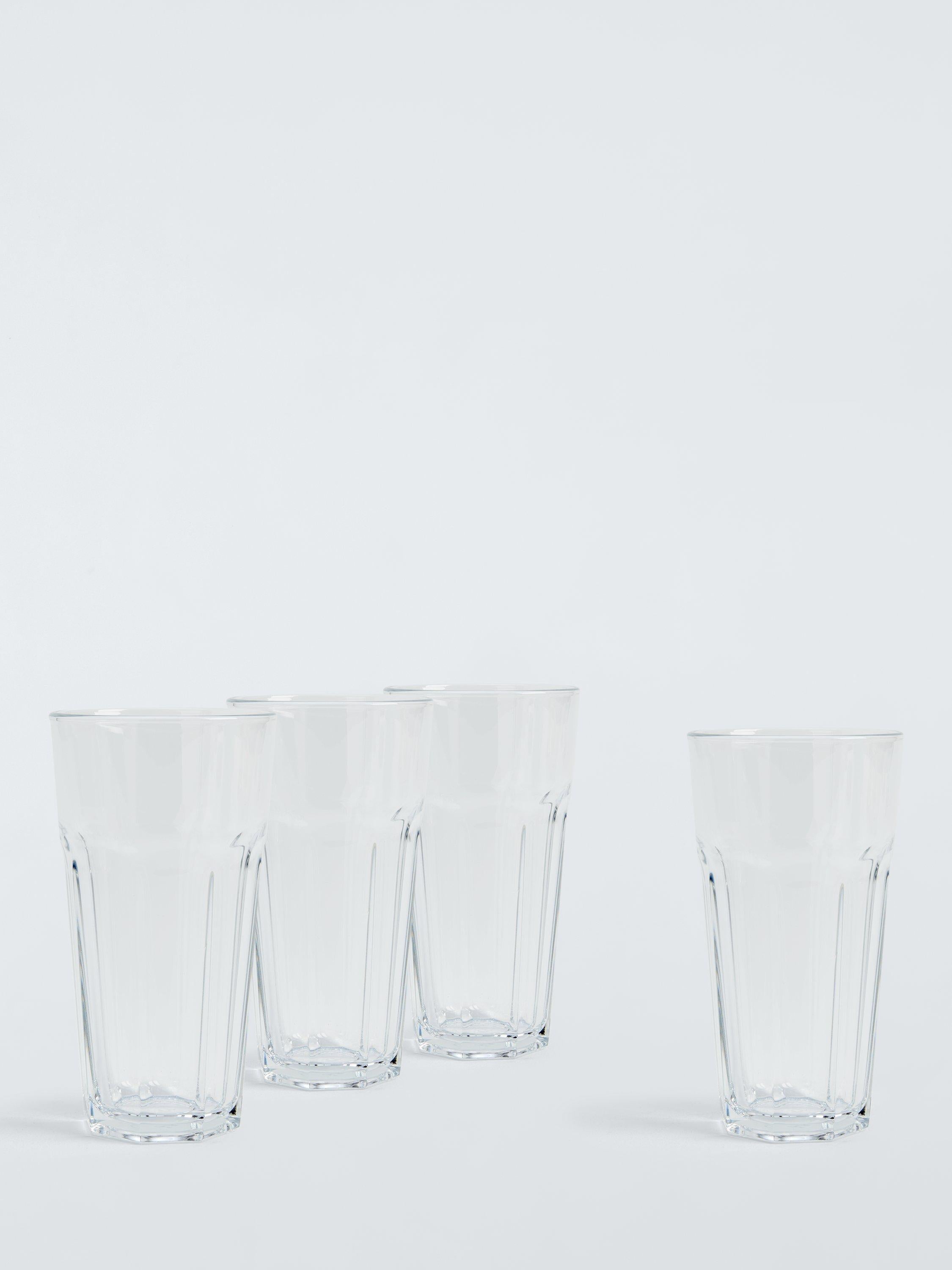 John Lewis bistro-style glass tumblers set of 4 430ml clear, UK version
