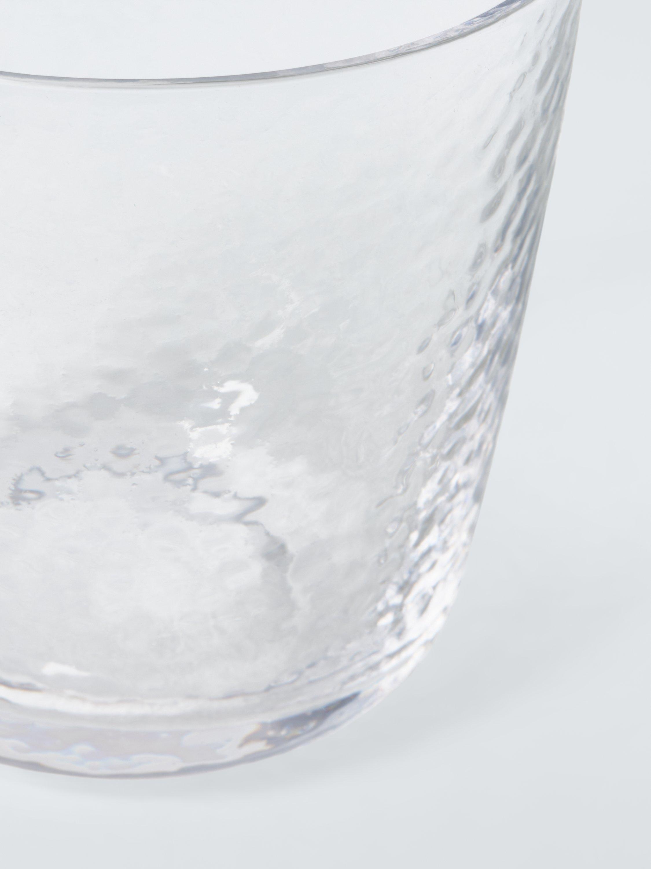 John Lewis X Deliciously Ella hammered glass tumblers 250ml, UK version