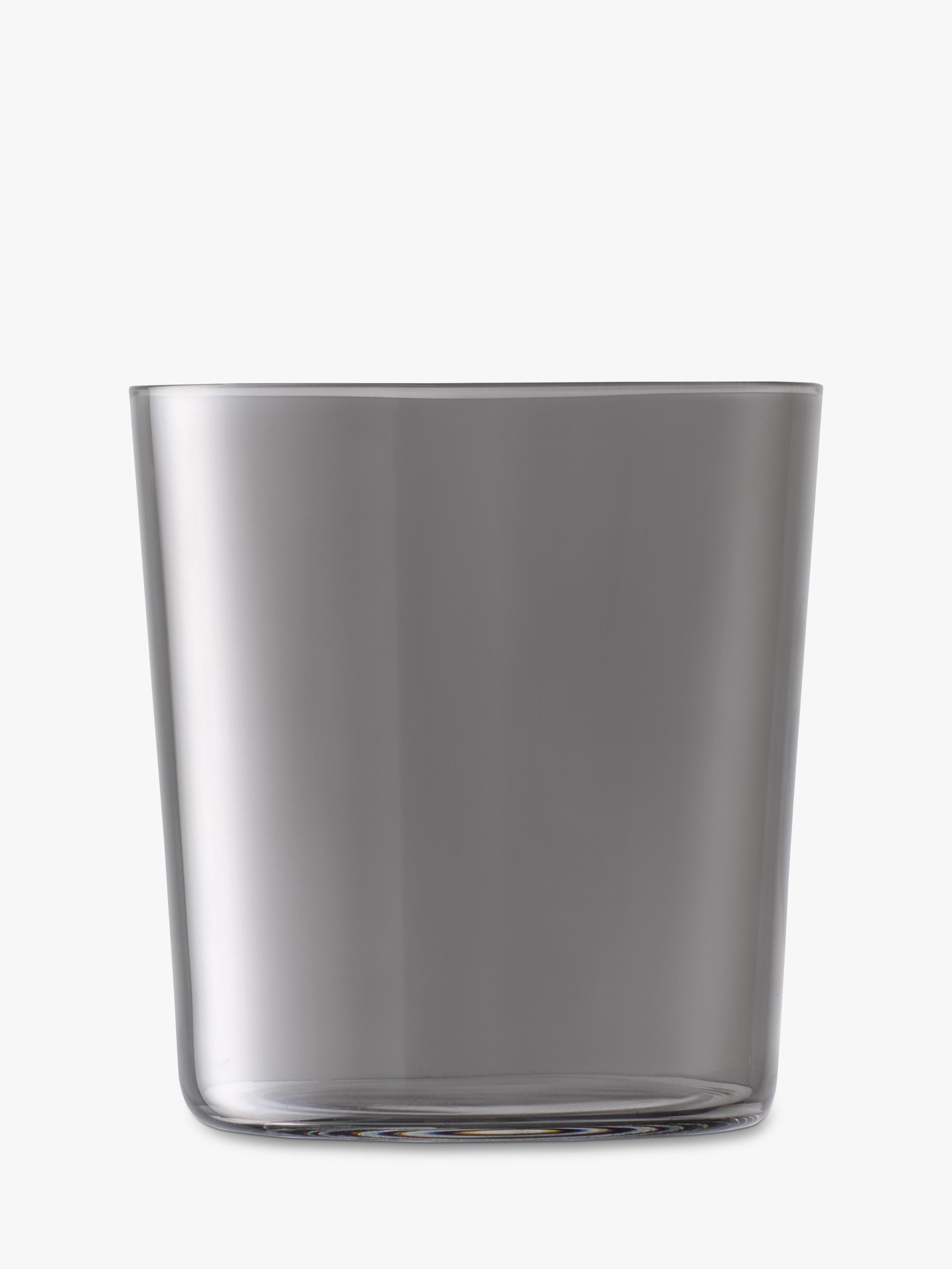LSA International glass tumblers set of 2 grey 390ml, UK version