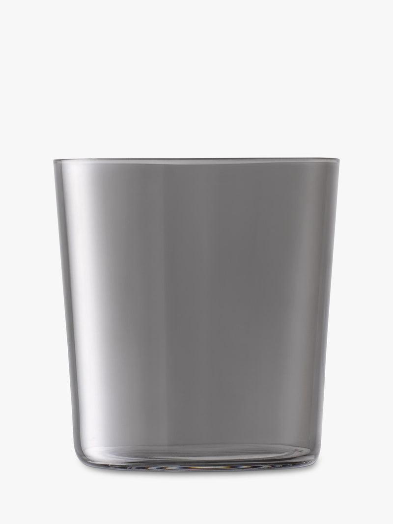 LSA International glass tumblers set of 2 grey 390ml, UK version