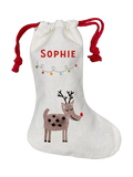 Solesmith children's personalised reindeer stocking - British product