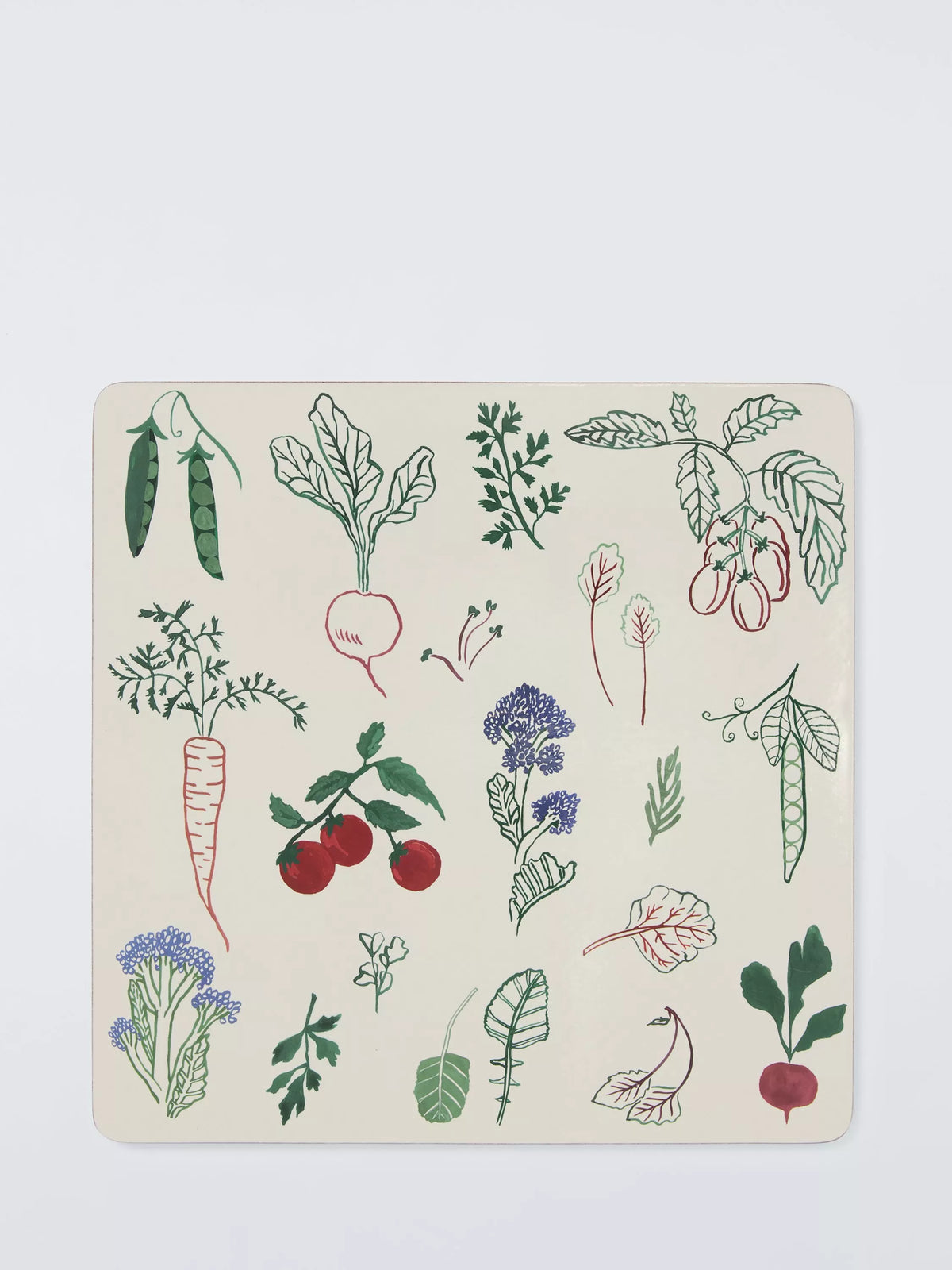 John Lewis and Deliciously Ella cork-backed placemat white, imported from the UK