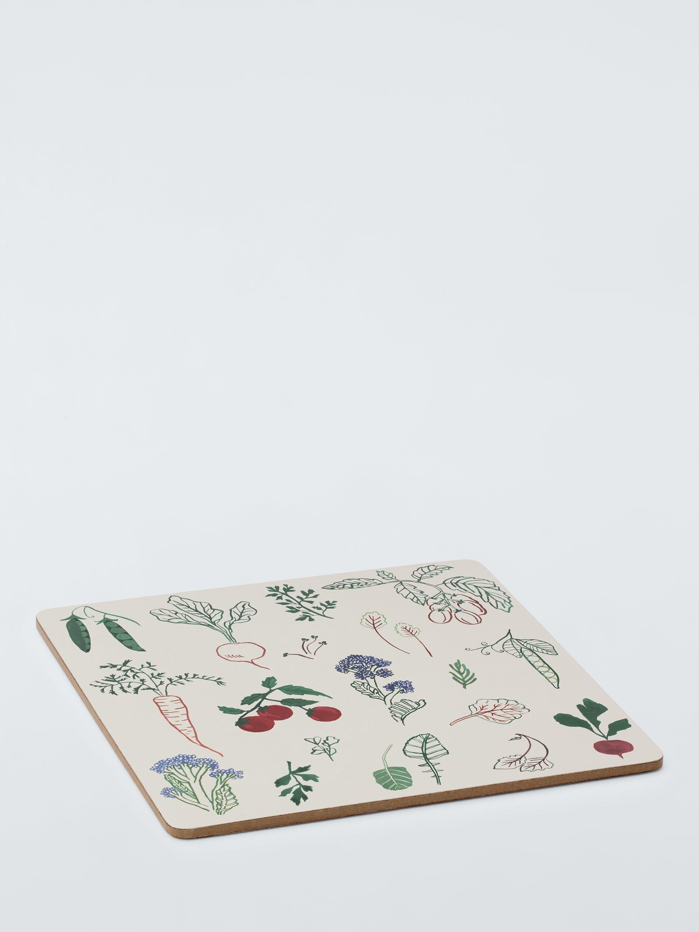 John Lewis and Deliciously Ella cork-backed placemat white, imported from the UK