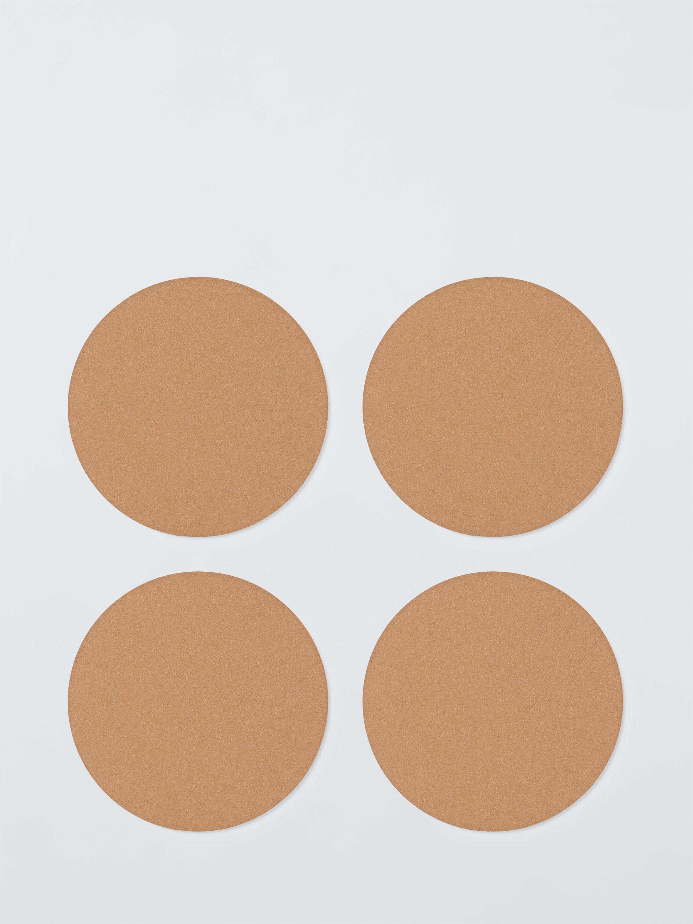 John Lewis Round Cork Placemat Set of 4 Natural, imported from the UK