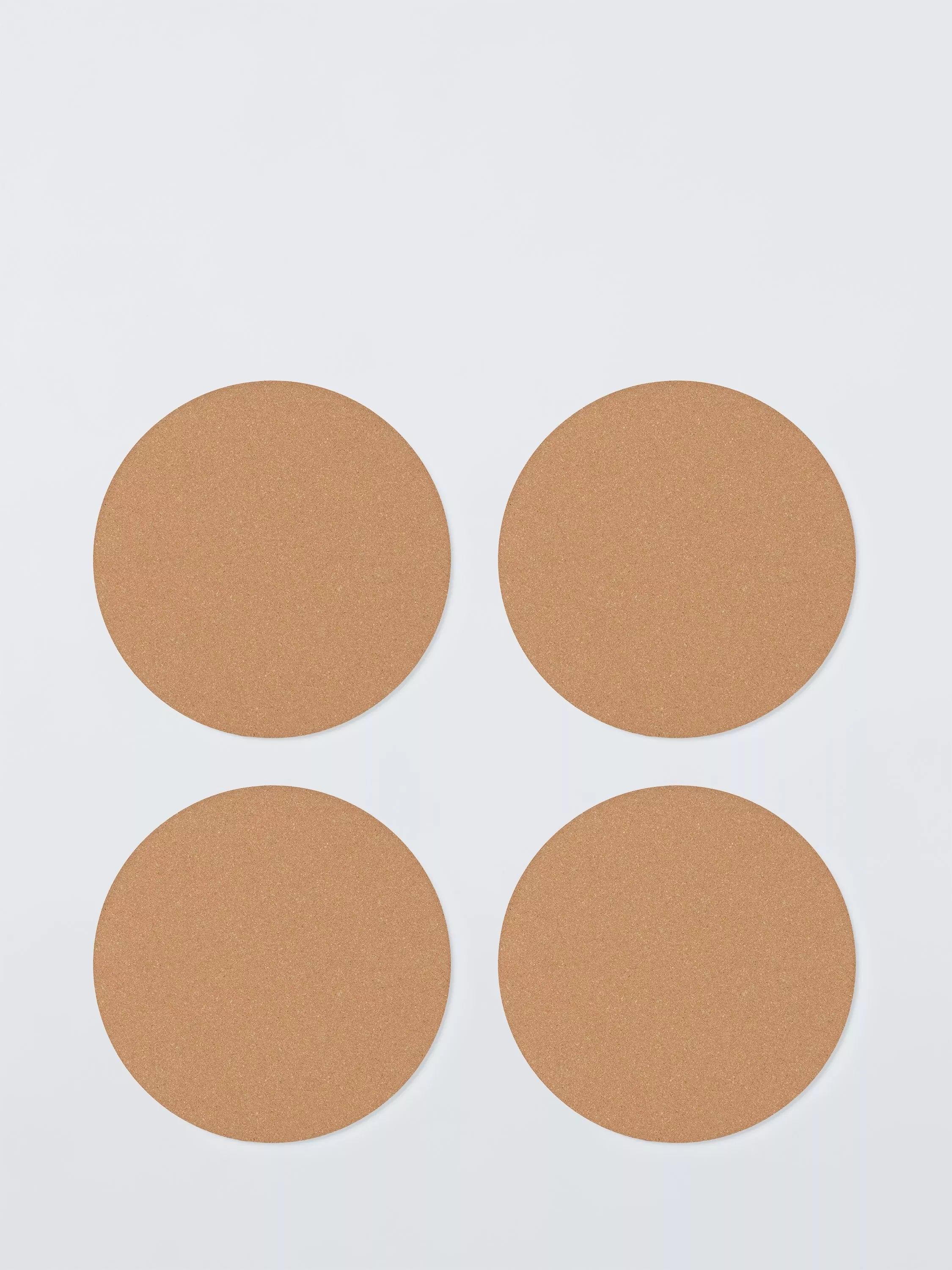 John Lewis Round Cork Placemat Set of 4 Natural, imported from the UK