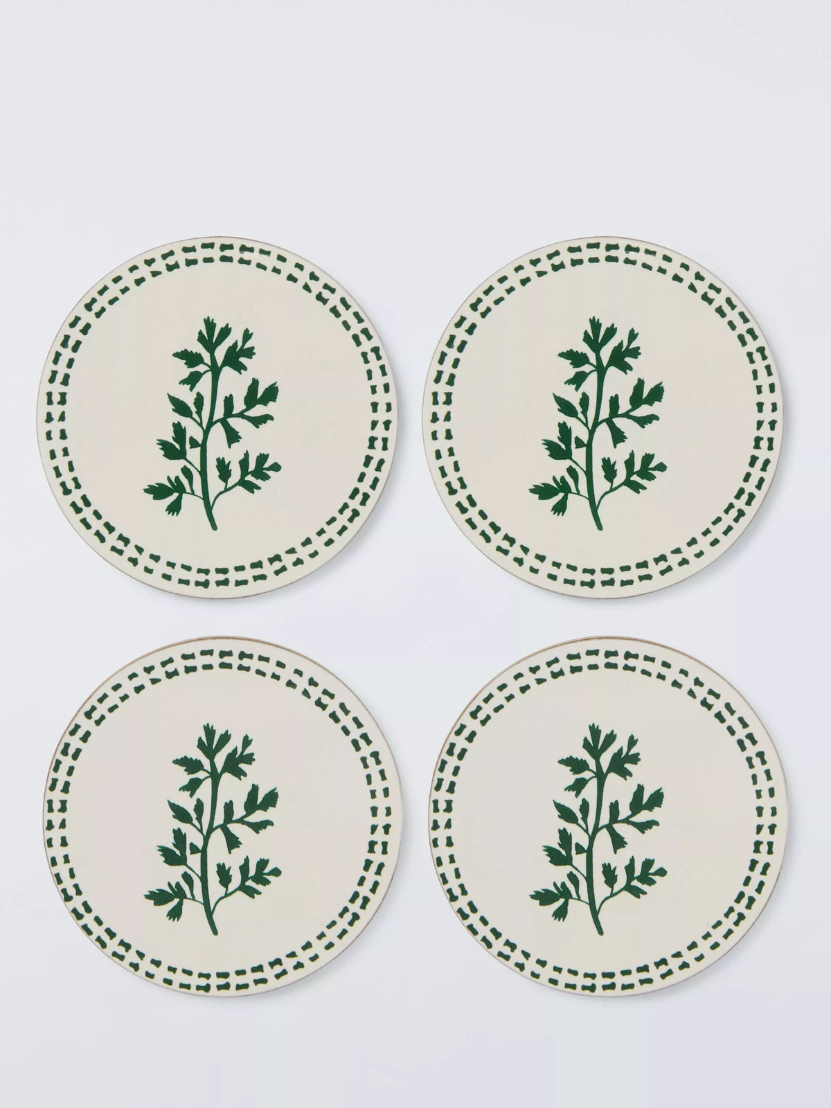 John Lewis Ella herb coasters set of 4, imported from the UK