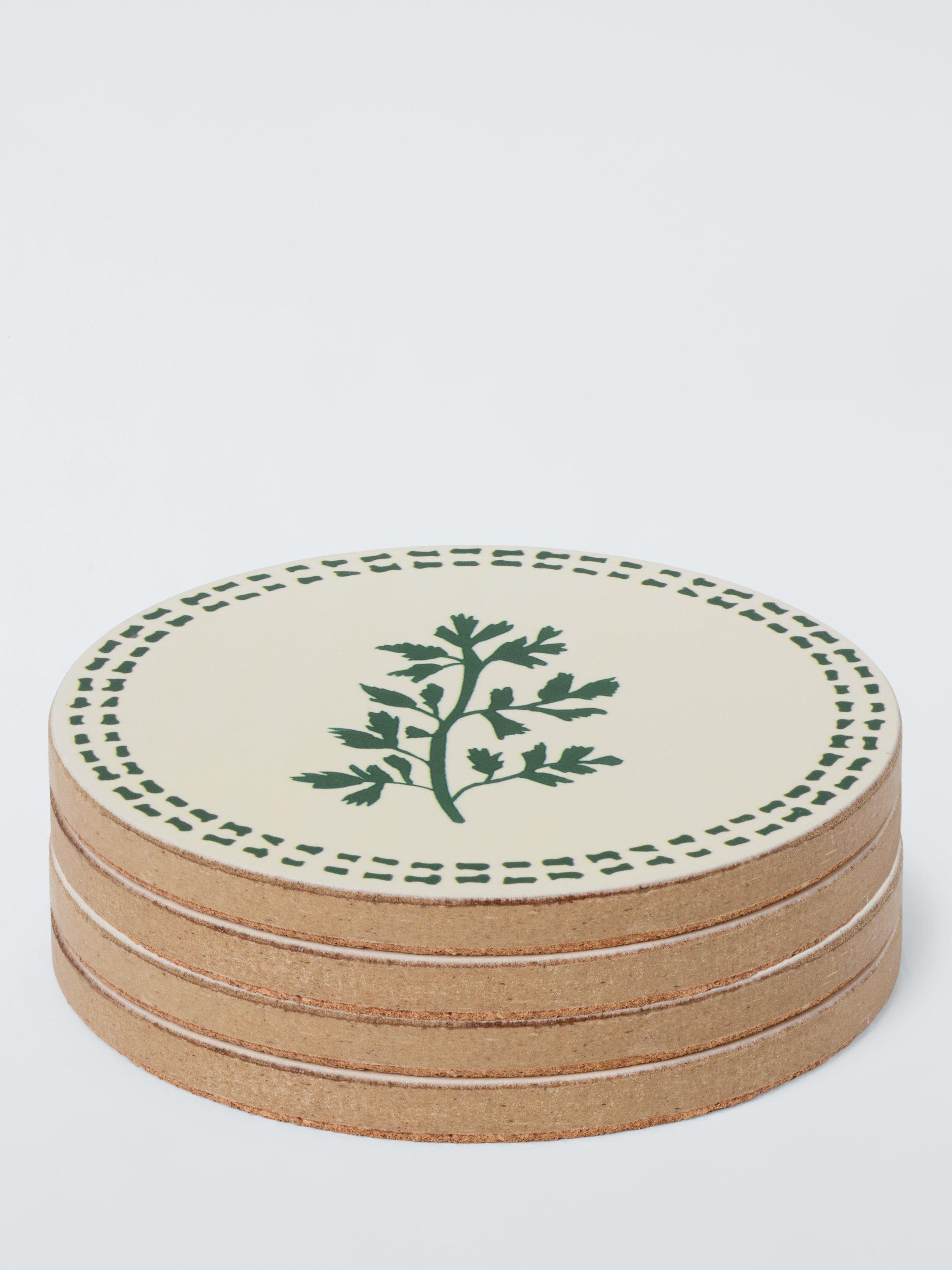 John Lewis Ella herb coasters set of 4, imported from the UK