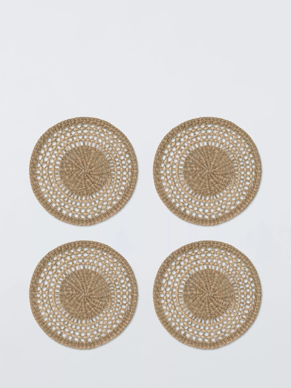 John Lewis woven seagrass round placemats set of 4, UK version