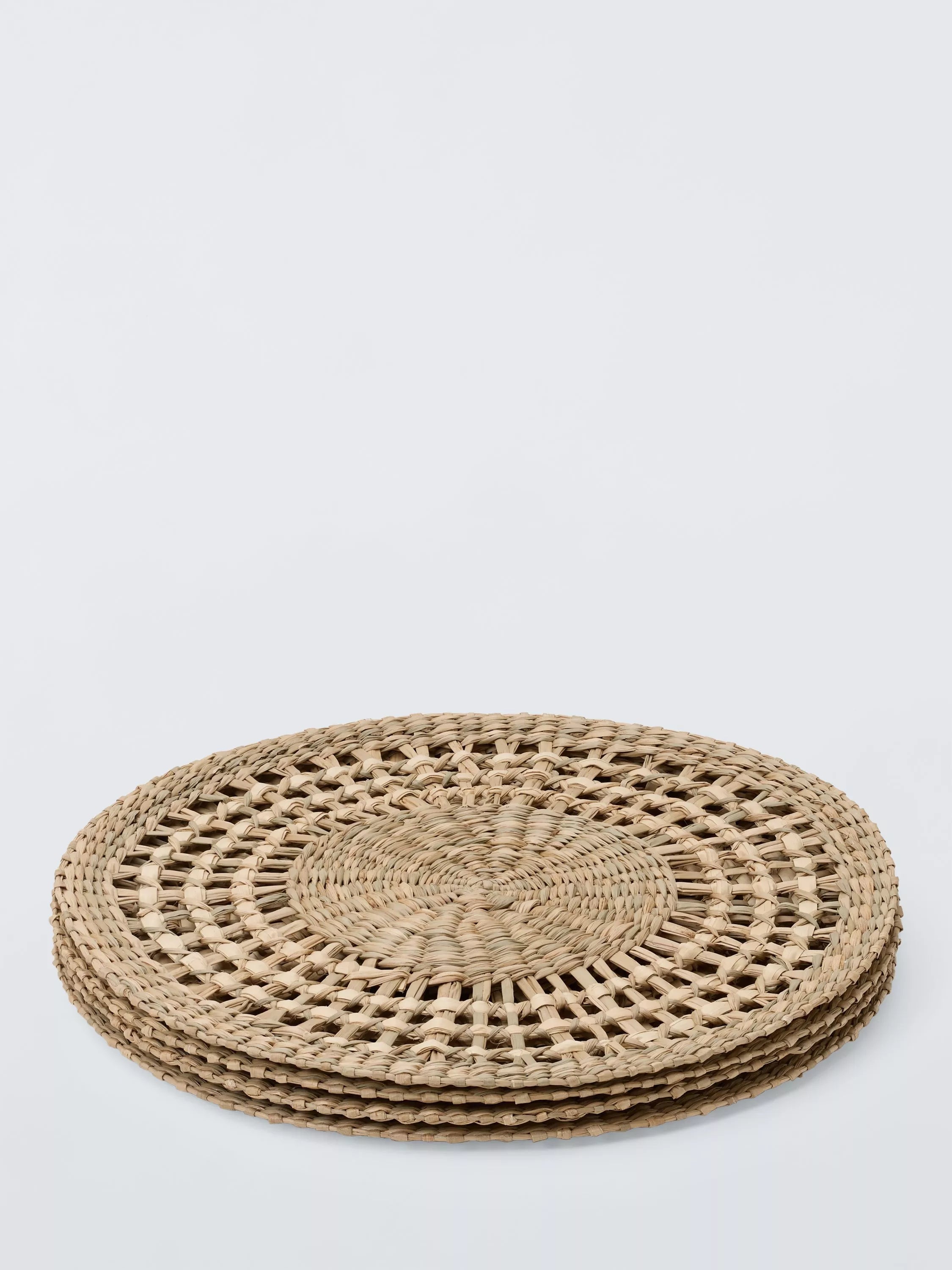 John Lewis woven seagrass round placemats set of 4, UK version